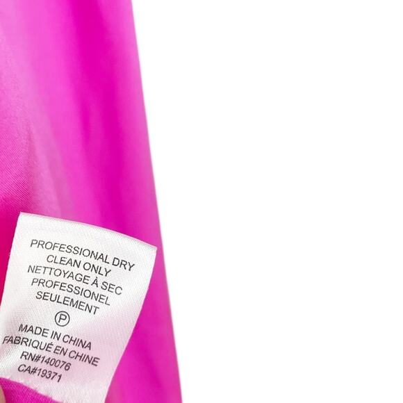 Generation Love Rosario One Shoulder Hot Pink Silk Blouse Size XL Statement Top - Picture 4 of 12